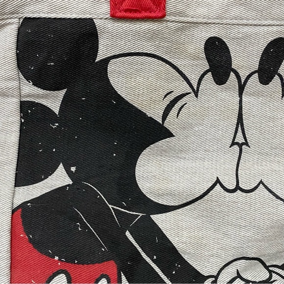 DISNEY Mickey & Minnie Mouse Kissing 2- Sided Canvas Tote Bag New (Old Stock) - Picture 15 of 16